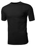 Youstar Men's Basic Solid Crewneck Men's Various Color Crew Neck Tee