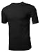 Youstar Men's Basic Solid Cotton Crew Neck Tee