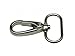 Generic Metal Color Silvery Lobster Clasps 1 Inch Inside Diameter Oval Swivel Trigger Clips Hooks for Purse Bag Straps Pack of 15