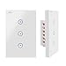 Jinvoo WiFi Wall Light Touch Panel Switch, No Hub Required, AC 110-240V, Wireless Remote Control, Compatiable with Alexa Echo, Works with Google Home