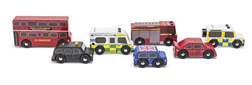 Le Toy Van – Kultiges Spielset mit Holzautos im London-Design – 7-teiliges Set | Fahrzeug-Rollenspiel für Jungen – Geeignet für Kinder ab 3 Jahren – Bild 8