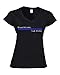 Police Blotter Womens Walk This Line V-Neck T-Shirt for LEO Wives