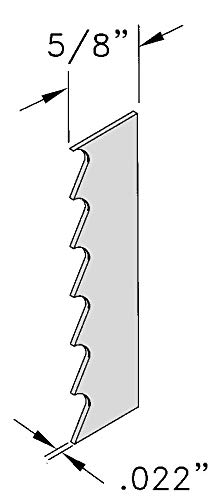 NBS 106" Food Cutting Band Saw Blade 3 Teeth PER INCH