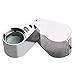 Beileshi Jewelers Loupe 30x,with 2 LED Light,Loupe Magnifier Metal Construction and Optical Glass with a Carrying Case