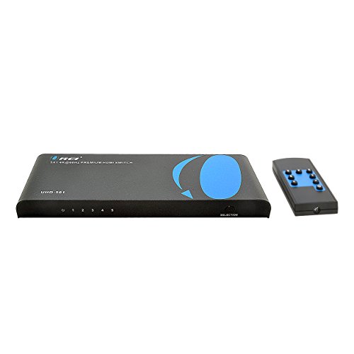 Orei 5x1 2.0 5-port hdmi powered switcher for full 4k x…