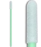 Small Head Cleaning Swab Sponge Dust Free Disposable Round Foam Tipped Swabsticks for Camera Optical Lens and Automotive Detailing (2.67'',100pcs/bag)