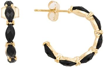 Cuple Epoxy Fashion Ring Stud Earrings Black