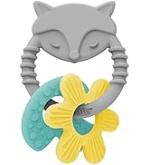 Dr. Brown’s Learning Loop Silicone Ring Teether, Fox - 3m+