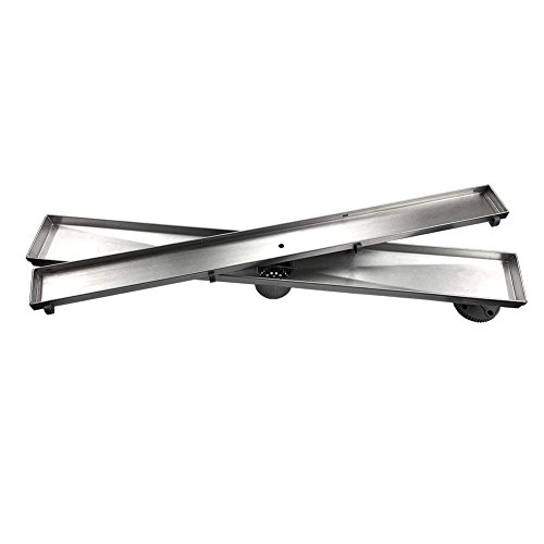 Neodrain 24Inch Linear Shower Drain with Tile Insert Grate