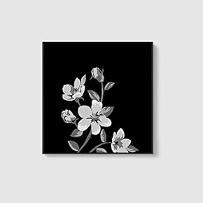 Framed Canvas Home Artwork Decoration Beautiful Flower Canvas Wall Art for Living Room, Bedroom - 16x16 inches