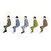 50pcs Seated People Passengers Figures Painted Model Train Scale 1:50