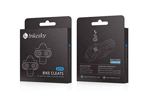 Inkesky Bike Cleats - Compatible with Shimano SPD - for Spinning, Indoor & Outdoor Cycling