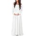Mother Bee Maternity Off Shoulder Cowl Neck Maternity Dress for Baby Shower or Casual Wear (Soft New Ivory, Medium)