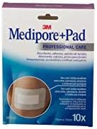 3M MEDIPORE+ PAD APOSITO HERIDAS Y QUEMADURAS 5X7,2 CM 10 UNIDADES