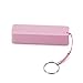 Eforshop2018 Portable Pink Perfume Universal 2600mAh USB Port Battery Charger External Emergency Power Bank with Key Ring for iPhone4 4s 5 Blackberry Samsung iPod Smart Phone (Sent from US by 1st Class Mail: 2 to 5 business days)
