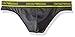 Emporio Armani Men's Essential Microfiber Thong, Anthracite, Large