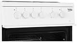 Beko KS530W 50cm Electric Cooker with Sealed Plate Hob White view 3