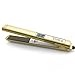 Professional Flat Iron Hair Straighteners With 1 Inch Titanium Plates, 2-in-1 Hair Straightener And Curling Iron, Adjustable Temperature Straightener For All Hair Type,Dual Voltage, Gold