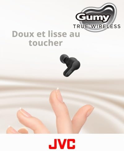 Gumy True Wireless, Écouteurs en élastomère Doux et Lisses, Plusieurs Modes sonores, Bluetooth 5.3, Autonomie de Batterie 24H,IPX4 Imperméable à la Pluie, HA-Z77T-B (Noir Olive)