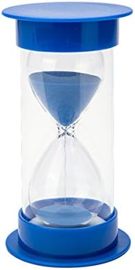 30 Minutes Hourglass Sand Timer Kids Homework Time Management Countdown Timer (Blue Sand)