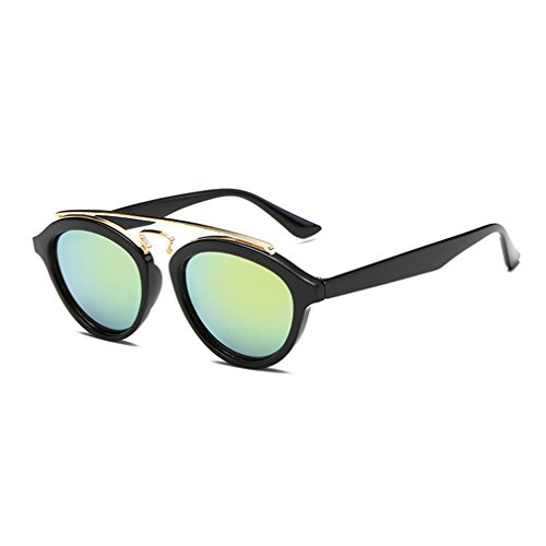 G&T European Unique Style Personality Lady Colorful Lens Wayfarer Sunglasses(C2)