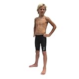 Flow Swim Jammer - Boys Youth Sizes 21 to 32 in Black, Navy, and Blue