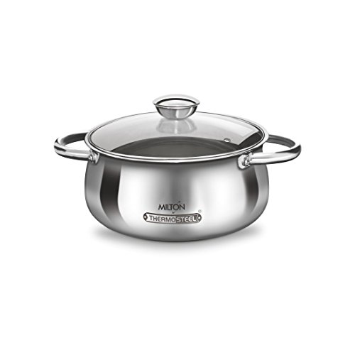 Milton Monarch 1000ml Steel Casserole - Steel Plain (EC-THF-TTS-0015_STEELPLAINCO)