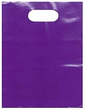 Deluxe Small Gift Bags (100 Bulk Gift Bags) Plastic Merchandise Bags that Let Your Brand Shine (9x12)