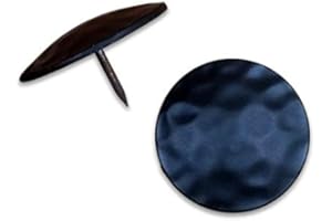WILD WEST HARDWARE 1 3/4" Dia. Clavos, 10 Pack of Premium Large Decorative Nails, Black Powder Coat Finish