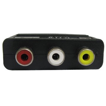 RGB Scart 20 Pin Male to 3 RCA AV Female Adapter Converter by Atomic Market