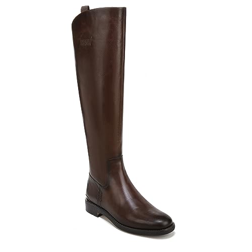 Franco Sarto Womens Meyer Knee High Flat Boots Dark Brown Leather 10 W