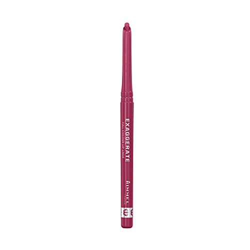 Rimmel Exaggerate Lip Liner Enchantment, 1 count, Long Lasting Twist Up Mechanical Lip Color Pencil, Slanted Tip for Precise Application