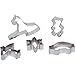 Cookie Cutter 24 pc Assorted Set - Storage Basket Included - Premium Stainless Steel - 6 Vehicle, 6 Animal, 6 All Season, 6 Holiday themed Cutters