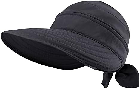 Simplicity Hats for Women UPF 50+ UV Sun Protective Convertible Beach Visor Hat