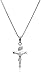 Amazon Collection Sterling Silver Children's Polished Crucifix Cross Pendant Necklace