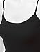 RT1002 Ladies Adjustable Spaghetti Strap Basic Long Cami Tank Top Black L
