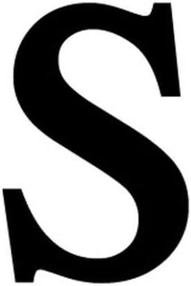 Bookishbunny 12 inch Monogram Initial Letter A-Z Wrought Iron Metal Scrolled Signage Sign Door Wall Decoration Plaque Art, 2mm Thick (S)