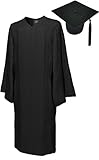 Cap & Gown & Tassel, Set Deluxe Matte Go Green