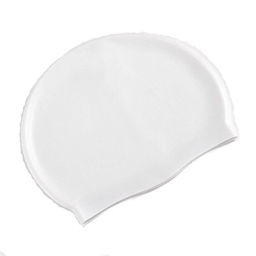 Adult Swim Cap, Shybuy Lightweight Flexible Swimming Cap Solid Comfortable Waterproof Swimwear Accessories Hats (F)