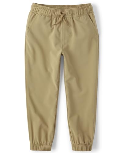 The Children's Place,Boys,Uniform Quick Dry Jogger Pants,Sand,6
