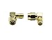 HIGHFINE 2X RP-SMA Male (Jack) to SMA Female (Jack) Right Angle 90-Degree Adapter Gold Plated Connectors Contacts