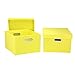 Household Essentials Fabric Storage Boxes with Lids and Handles