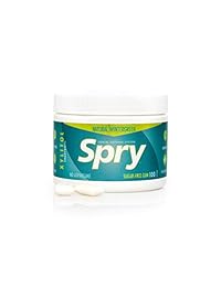 Spry Fresh Natural Wintergreen Gum, Natural Xylitol Chewing Gum Dental Defense System Aspartame-Free & Sugar Free Gum, 100 count