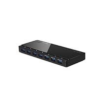 [2nd Gen]TP-Link 7-Port USB 3.0 Ultra Slim Hub Including 3 BC 1.2 Charging Ports up to 5V, 1.5A with 24W Power Adapter for iMac MacBook Notebook Ultrabook Chromebook or any PC