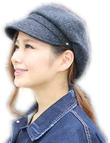 Amazon ドリームハッツ 帽子 レディース 秋 冬 キャスケット 親子 Mサイズ 57 5cm ブラックミックス キャスケット ハンチング帽 通販