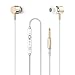 Earbuds Headphone, TOOPOOT 3.5mm Jack In-Ear Wired Earphone with Mic Headphone for Samsung Iphone (gold)