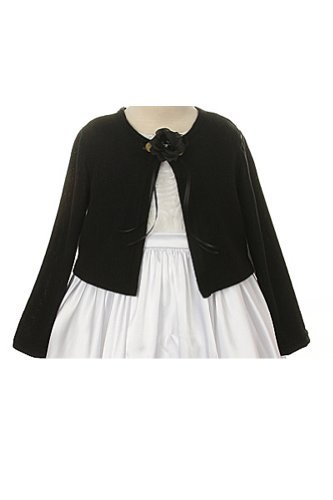 Kids Dream Basic Knit Special Occasion Girl s Cardigan Jacket Sweater - Black Girl 8