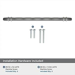 Amerock | Cabinet Pull | Black Chrome/Satin Nickel