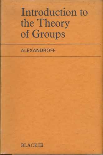 Introduction to the Theory of Groups