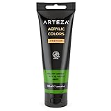 ARTEZA Acrylic Paint Yellow Green Color